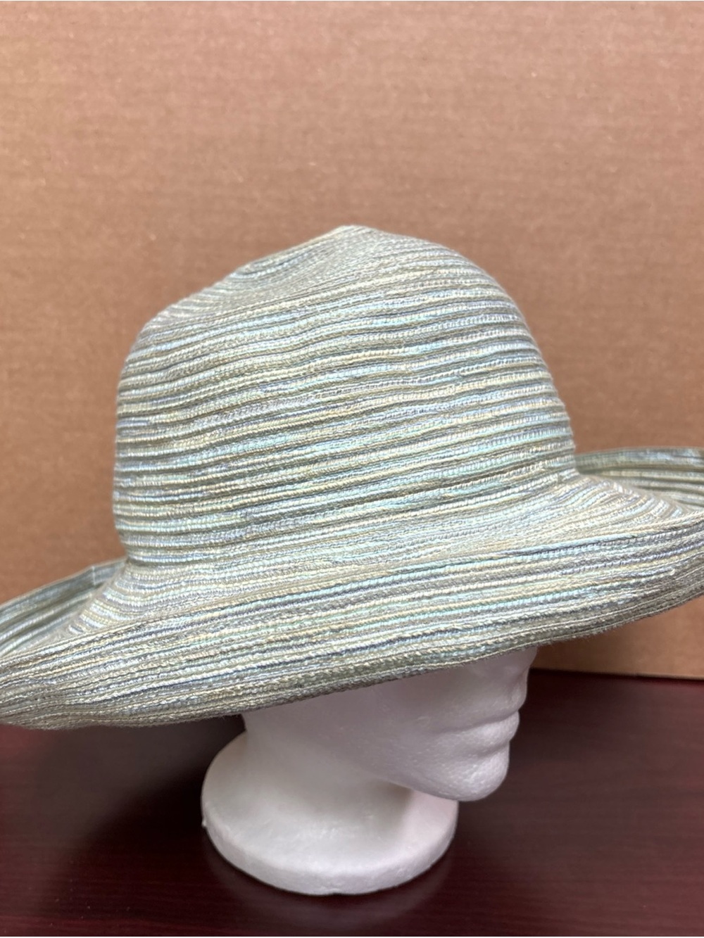 Wallaroo Sydney Sun Hat Womens Woven Wide Brim Drawstring Floppy Packable Travel